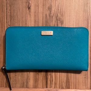 Kate Spade wallet gorgeous teal blue green